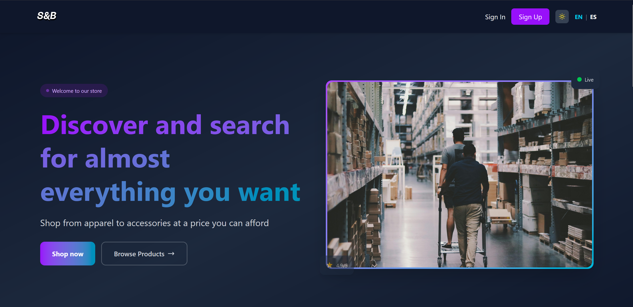 SB E-commerce App